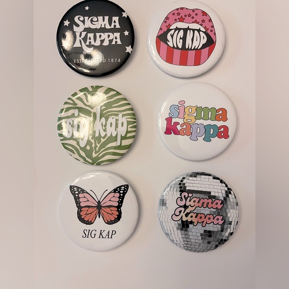 New Sig Kap Gameday buttons
Quantity of 6 - Picture 1 of 1